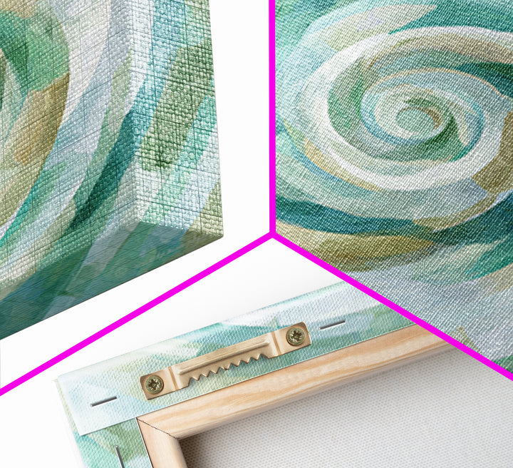 Abstract Healing Spiral Framed Canvas Print, Medical Office Art, Healthcare Wall Art, Office Decor, Abstract Art, Calm, MOA-1x1-39