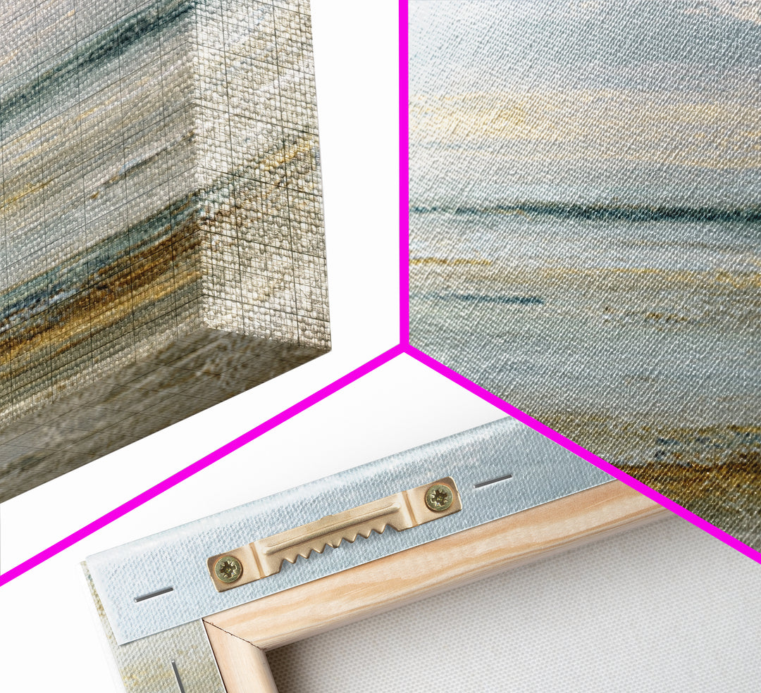 Large Neutral Landscape Framed Canvas Print, Medical Office Art, Textured Painting, Office Decor, Oil Painting, Calm, MOA-1x1-88