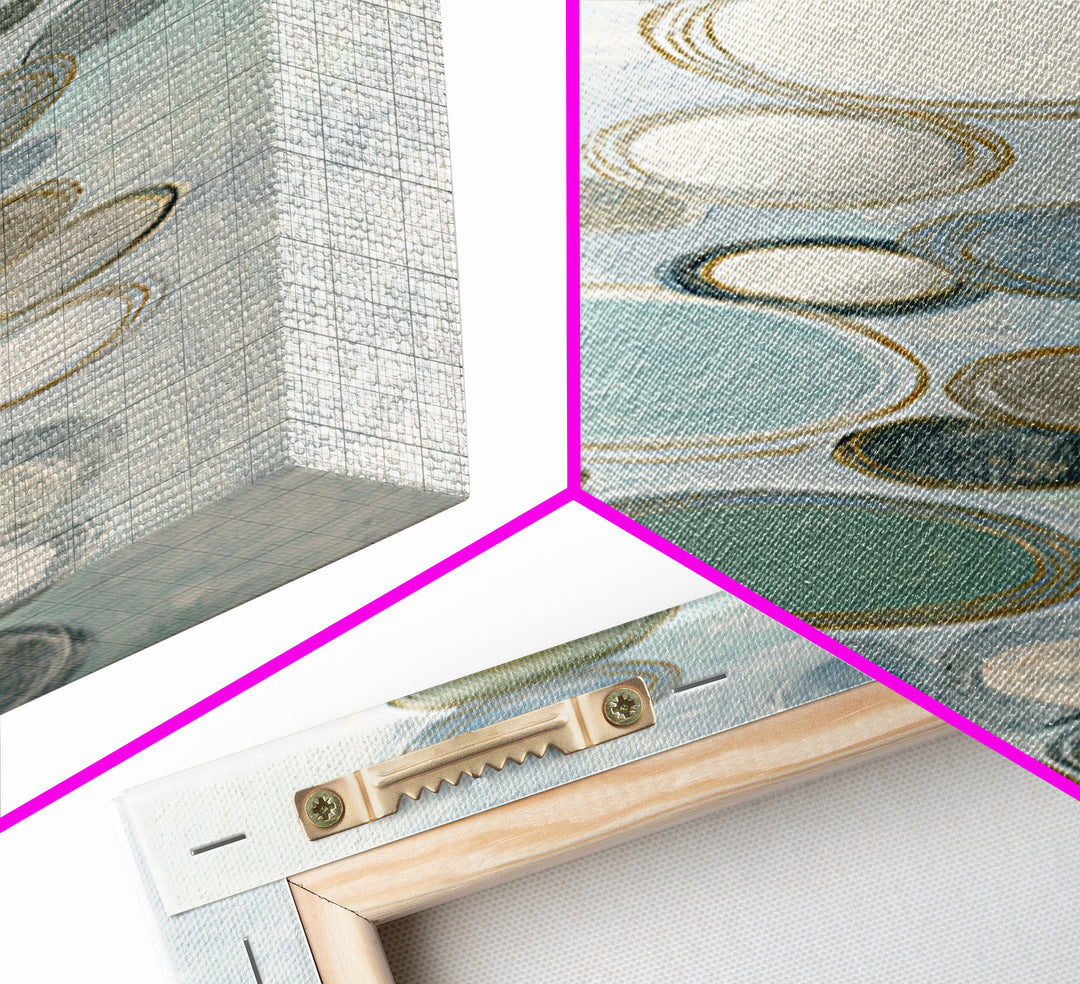 Abstract Cells and Circles as Soothing Pattern Canvas Print, Medical Office Art, Office Decor, Abstract Art, Calm, MOA-1x3-65