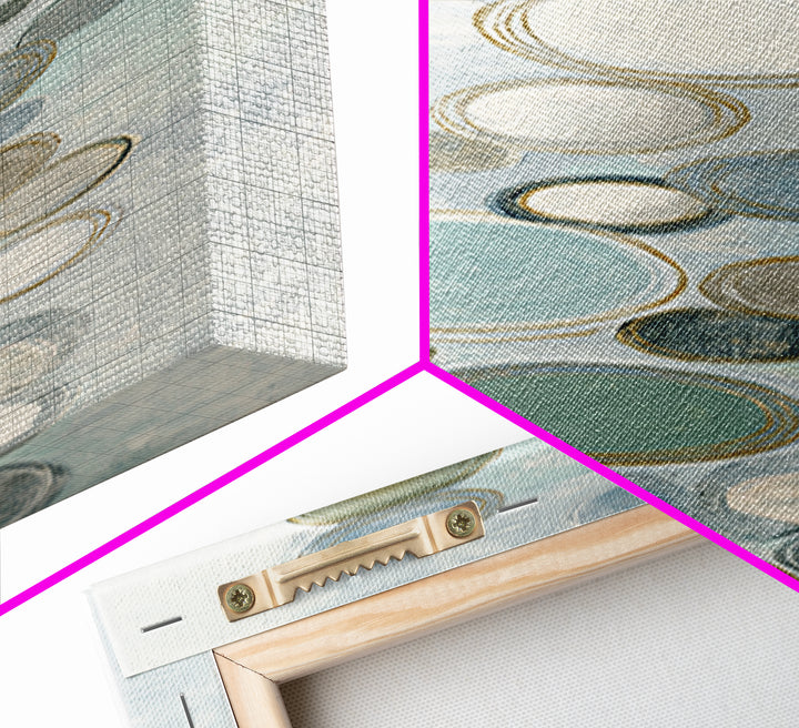 Abstract Cells and Circles as Soothing Pattern Canvas Print, Medical Office Art, Office Decor, Abstract Art, Calm, MOA-1x3-65