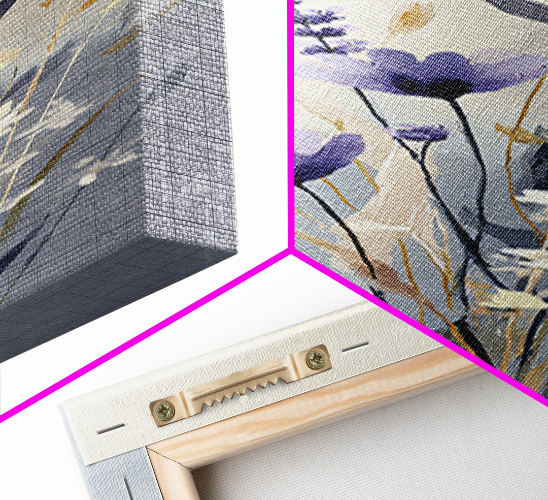Lavender Botanical Still Life Canvas Print, Medical Office Art, Printable Card, Office Decor, Fine Art, Calm, School Nurse Art, MOA-1x3-81