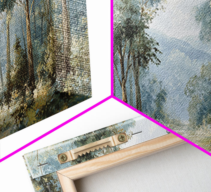 Gentle Forest Path Framed Canvas Print, Medical Office Art, Minimalist Decor, Office Decor, Fine Art, Calm, Dental Office Decor, MOA-2x1-13