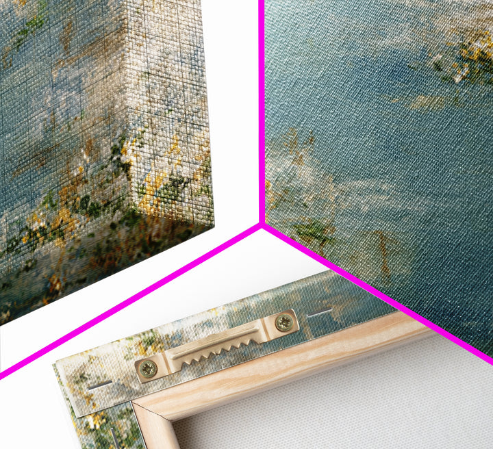 Sunlit Meadow with Wildflowers and Calm Mood Canvas Print, Medical Office Art, Office Decor, Watercolor Art, Calm, MOA-2x1-32