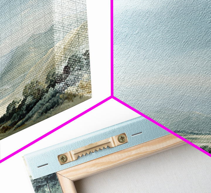 Large Neutral Landscape Framed Canvas Print, Medical Office Art, Digital Wall Art, Office Decor, Calm, Healthcare Wall Art, MOA-2x1-60