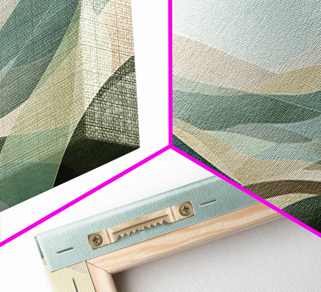 Clean Geometric Composition Canvas Print, Medical Office Art, Contemporary Art, Office Decor, Abstract Art, Calm, Animal Art, MOA-2x1-78