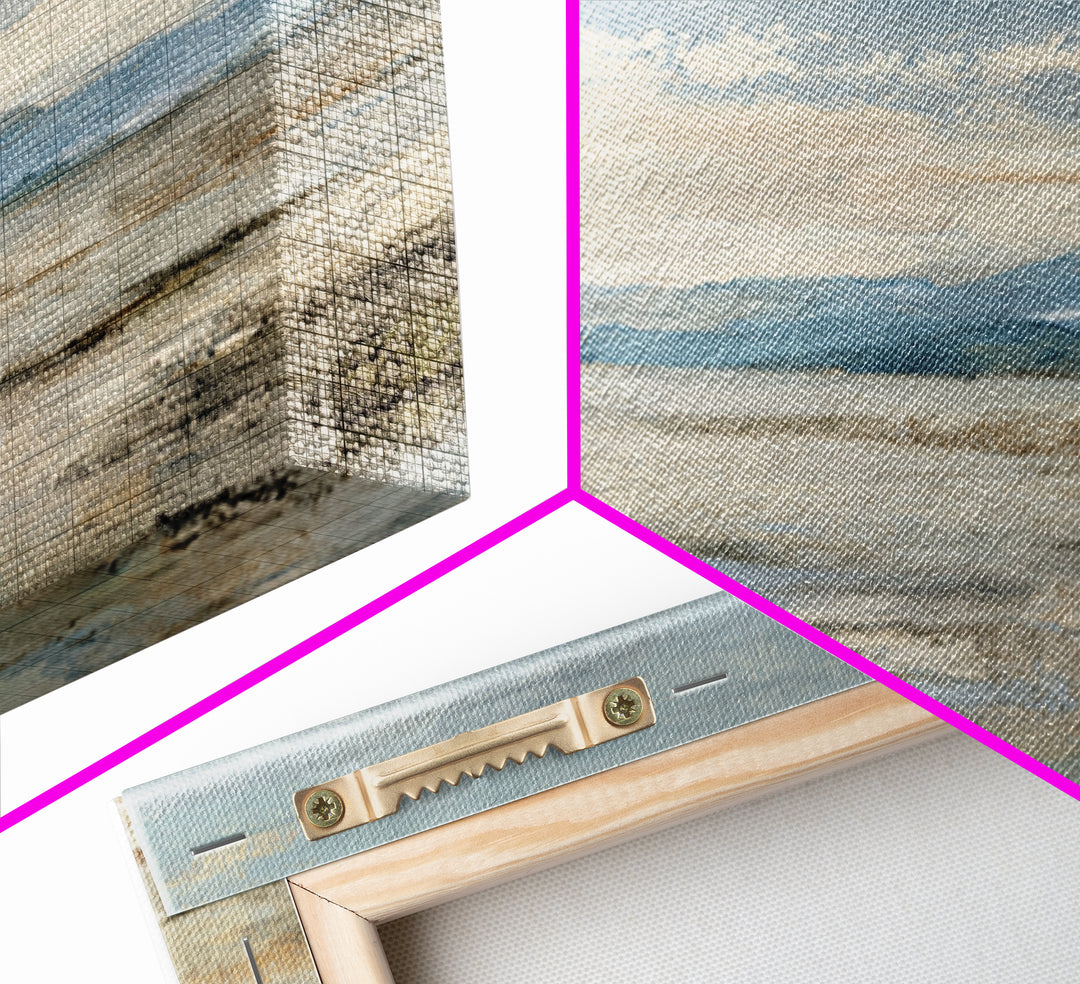 Large Neutral Landscape Framed Canvas Print, Medical Office Art, Brain Poster, Office Decor, Fine Art, Calm, Medical School, MOA-2x1-84
