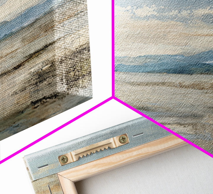 Large Neutral Landscape Framed Canvas Print, Medical Office Art, Brain Poster, Office Decor, Fine Art, Calm, Medical School, MOA-2x1-84