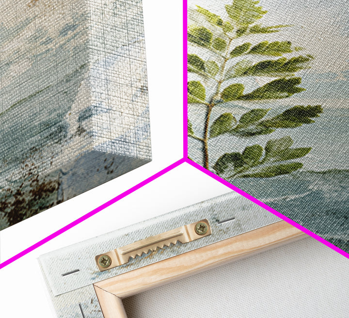 Minimal Green Fern Specimen Canvas Print, Medical Office Art, Anatomy Art, Office Decor, Fine Art, Calm, Statement Artwork, MOA-2x3-16