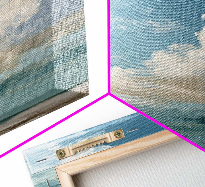 Sky and Cloud Scene Framed Canvas Print, Medical Office Art, Office Decor, Abstract Art, Calm, Anatomy Wall Art, MOA-2x3-17