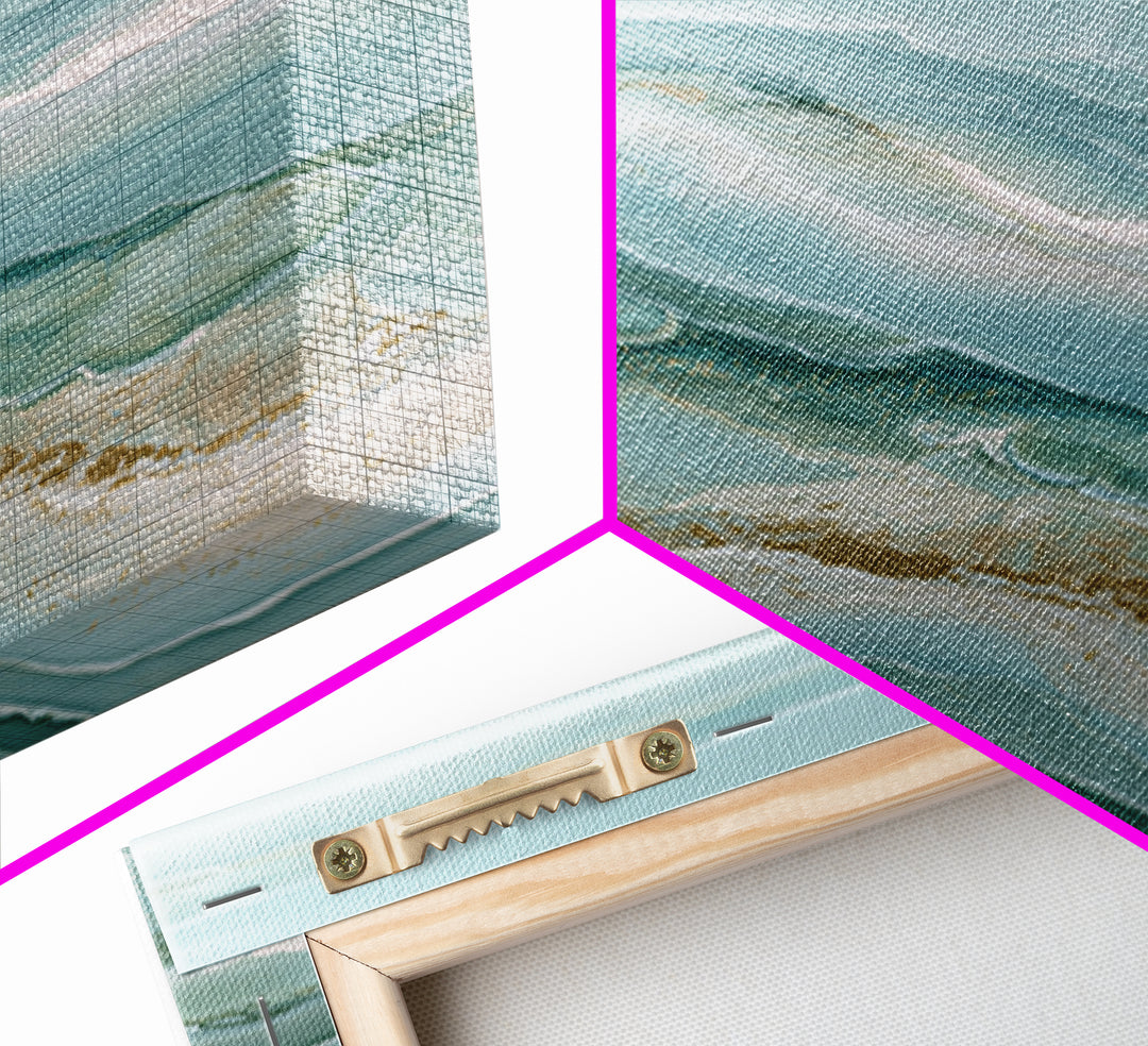 Calming Blue Abstract Framed Canvas Print, Medical Office Art, Medical Student Gift, Office Decor, Abstract Art, Calm, MOA-2x3-33