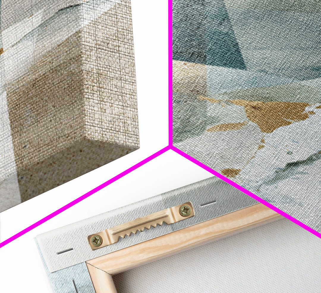 Clean Geometric Composition Framed Canvas Print, Medical Office Art, Room Decor, Office Decor, Abstract Art, Calm, MOA-2x3-42