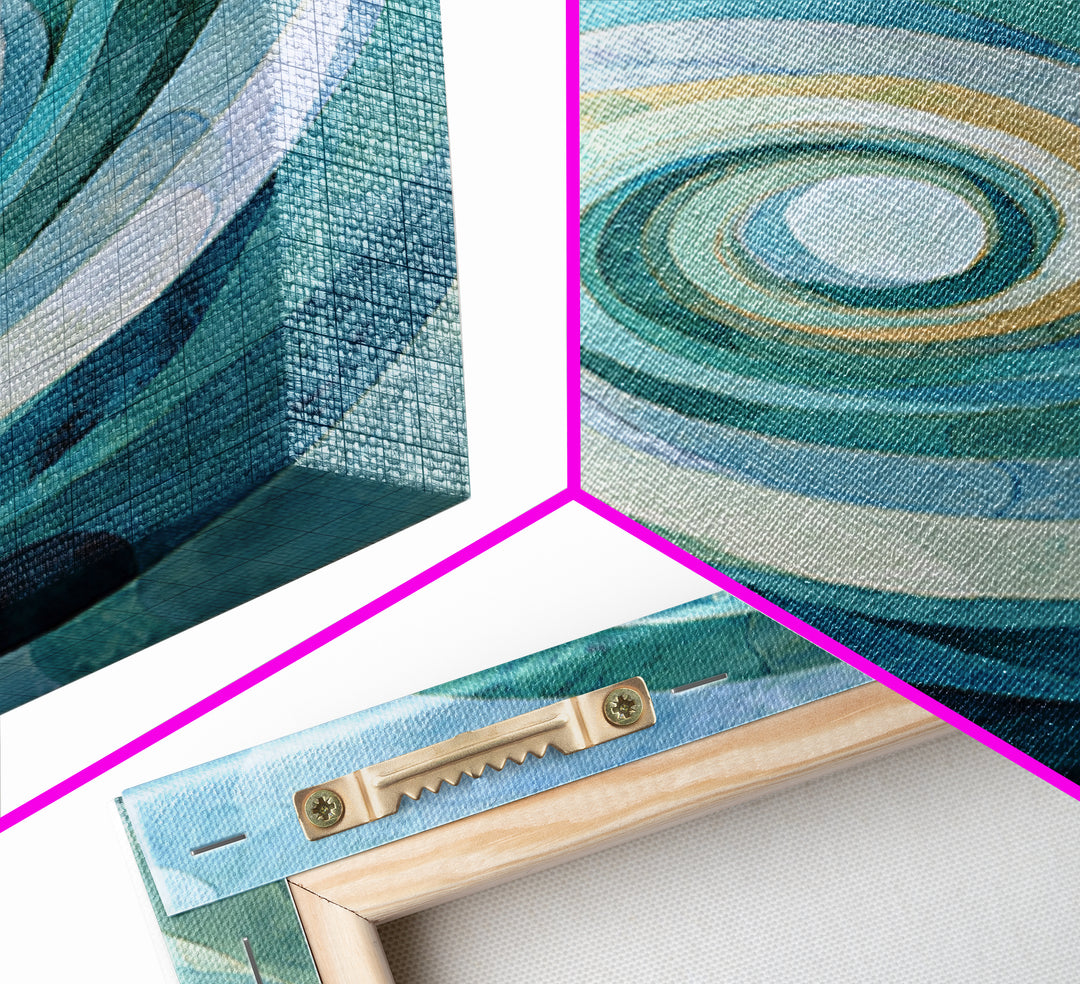Abstract Healing Spiral Framed Canvas Print, Medical Office Art, Wall Art, Office Decor, Fine Art, Calm, Printable Card, MOA-2x3-47