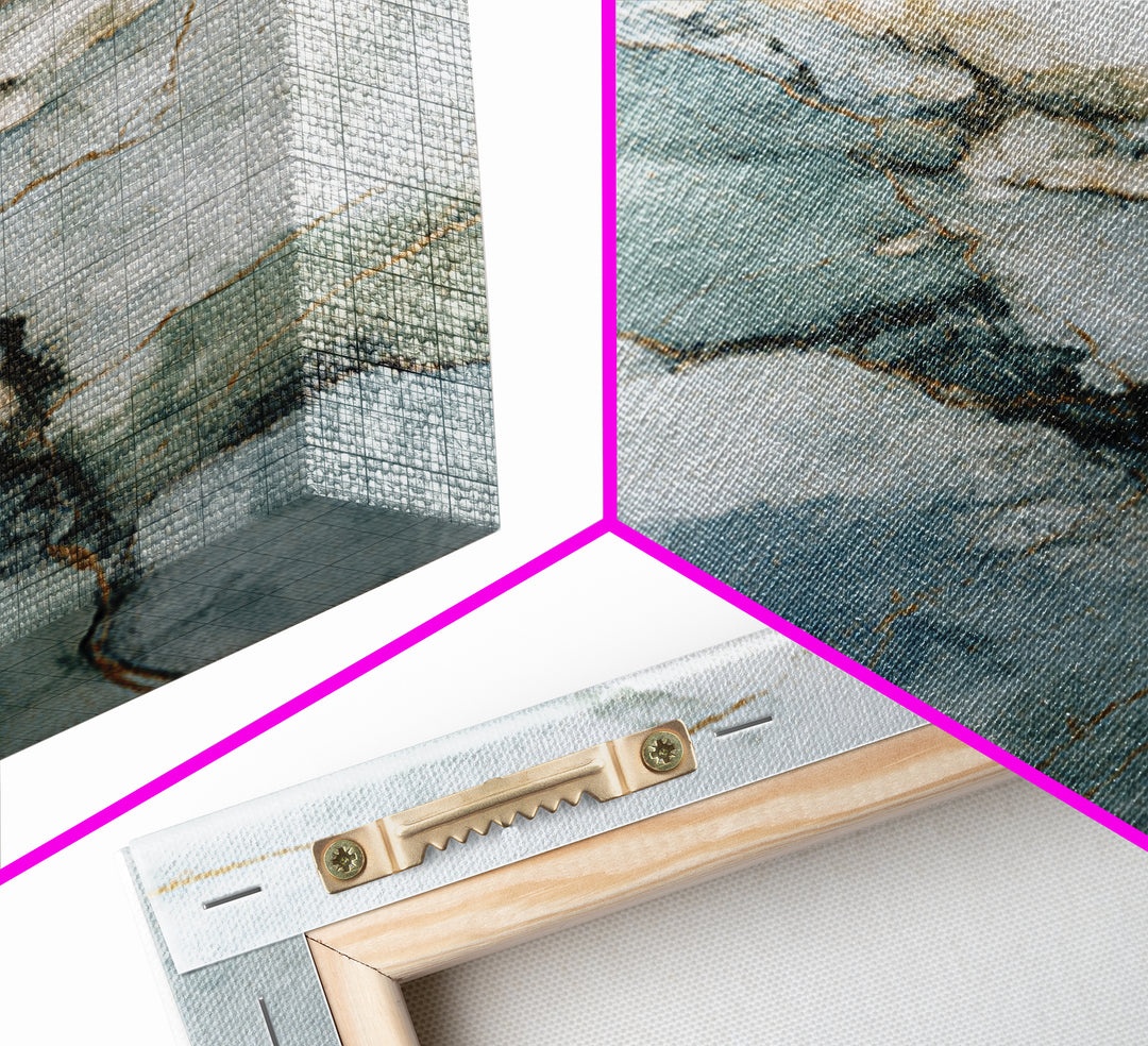 Subtle Marble Texture Framed Canvas Print, Medical Office Art, Room Decor, Office Decor, Oil Painting, Calm, MOA-2x3-51