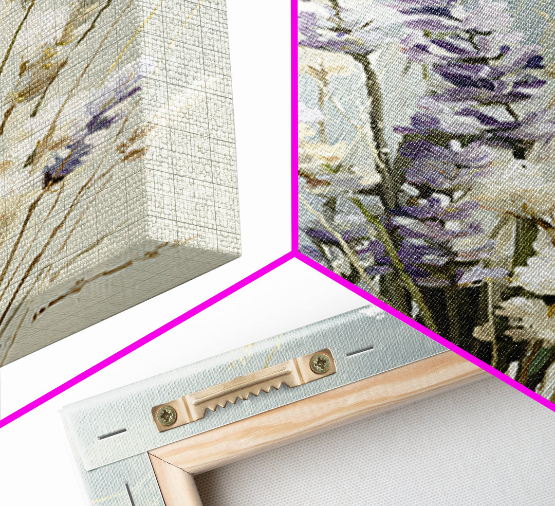 Lavender Botanical Still Life Framed Canvas Print, Medical Office Art, Printable Art, Office Decor, Watercolor Art, Calm, MOA-2x3-53