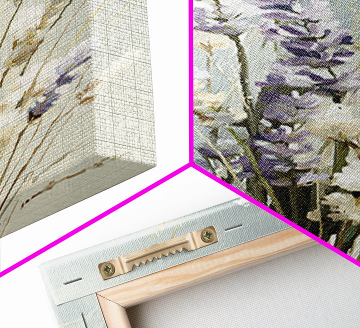 Lavender Botanical Still Life Framed Canvas Print, Medical Office Art, Printable Art, Office Decor, Watercolor Art, Calm, MOA-2x3-53