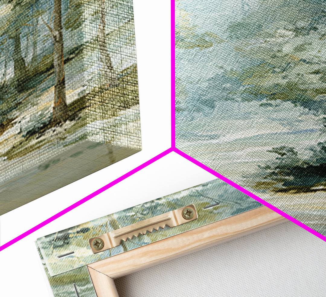 Gentle Forest Path Framed Canvas Print, Medical Office Art, Animal Art, Office Decor, Fine Art, Calm, Heart Anatomy Print, MOA-2x3-97