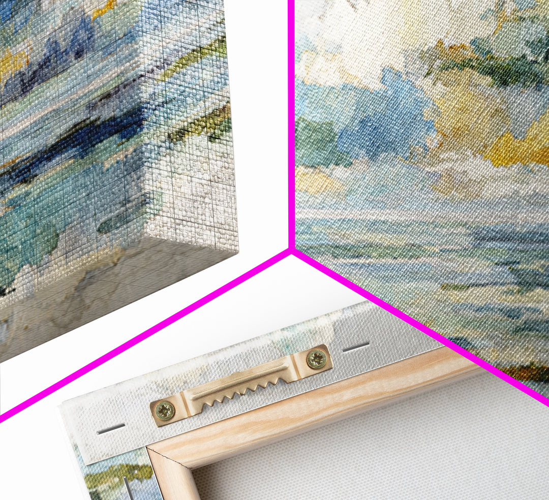 Sky and Cloud Scene Canvas Print, Medical Office Art, Medical Wall Art, Office Decor, Abstract Art, Calm, Neutral Decor, MOA-3x1-25
