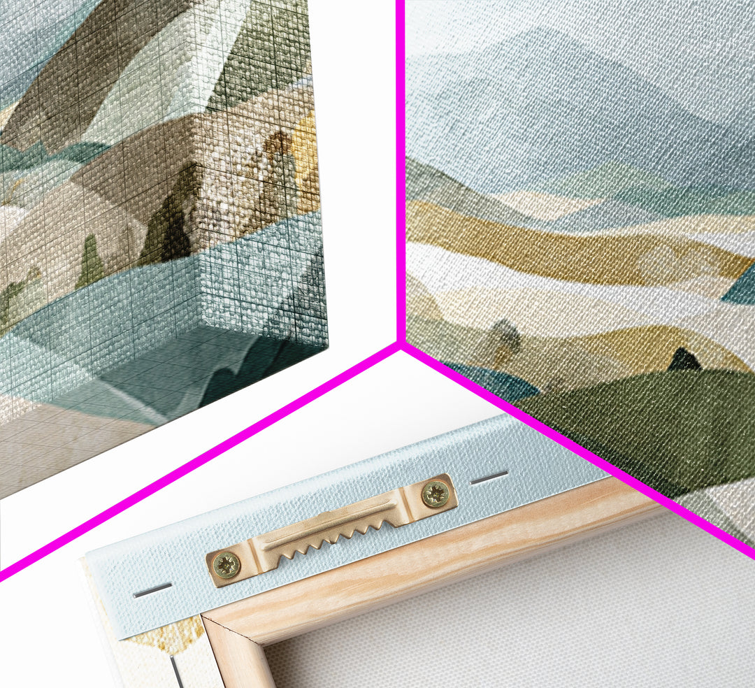 Clean Geometric Composition Canvas Print, Medical Office Art, Dental Office Decor, Office Decor, Abstract Art, Calm, Brain Art, MOA-3x1-26