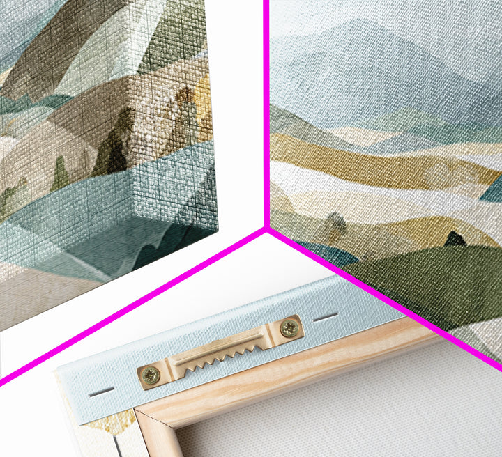 Clean Geometric Composition Canvas Print, Medical Office Art, Dental Office Decor, Office Decor, Abstract Art, Calm, Brain Art, MOA-3x1-26