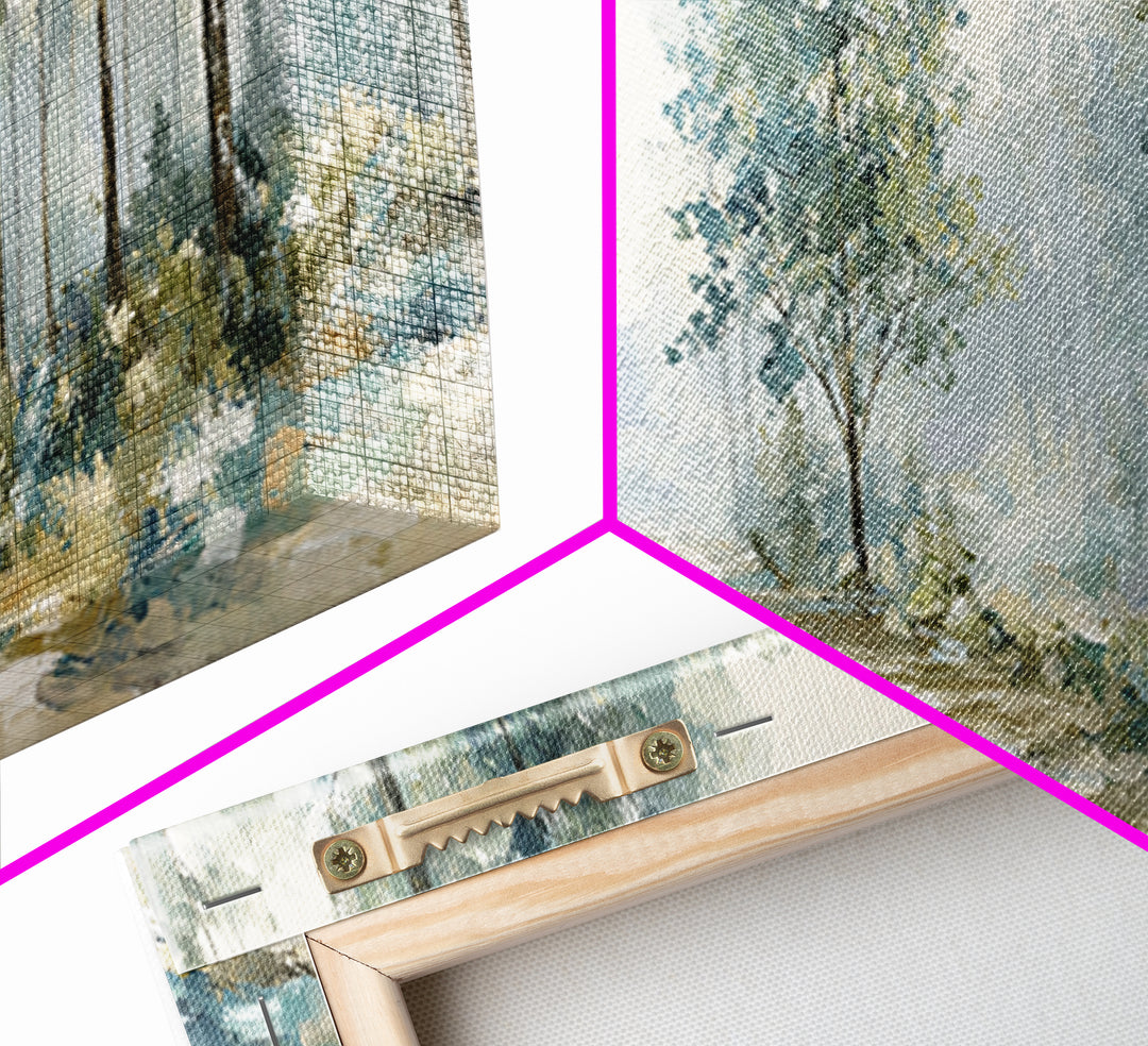 Gentle Forest Path Canvas Print, Medical Office Art, Medical Decor, Office Decor, Oil Painting, Calm, Science Art, MOA-3x1-33