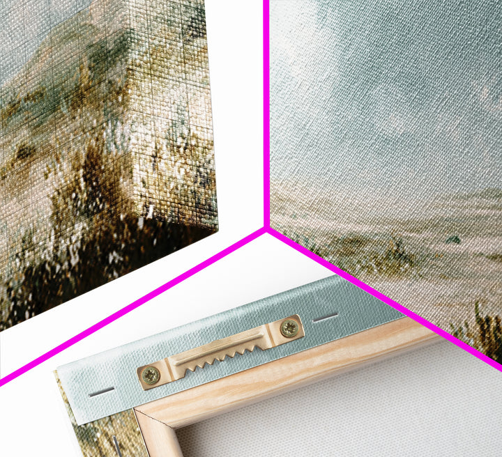 Sunlit Meadow with Wildflowers and Calm Mood Canvas Print, Medical Office Art, Anatomy Art, Office Decor, Watercolor Art, Calm, MOA-3x1-4