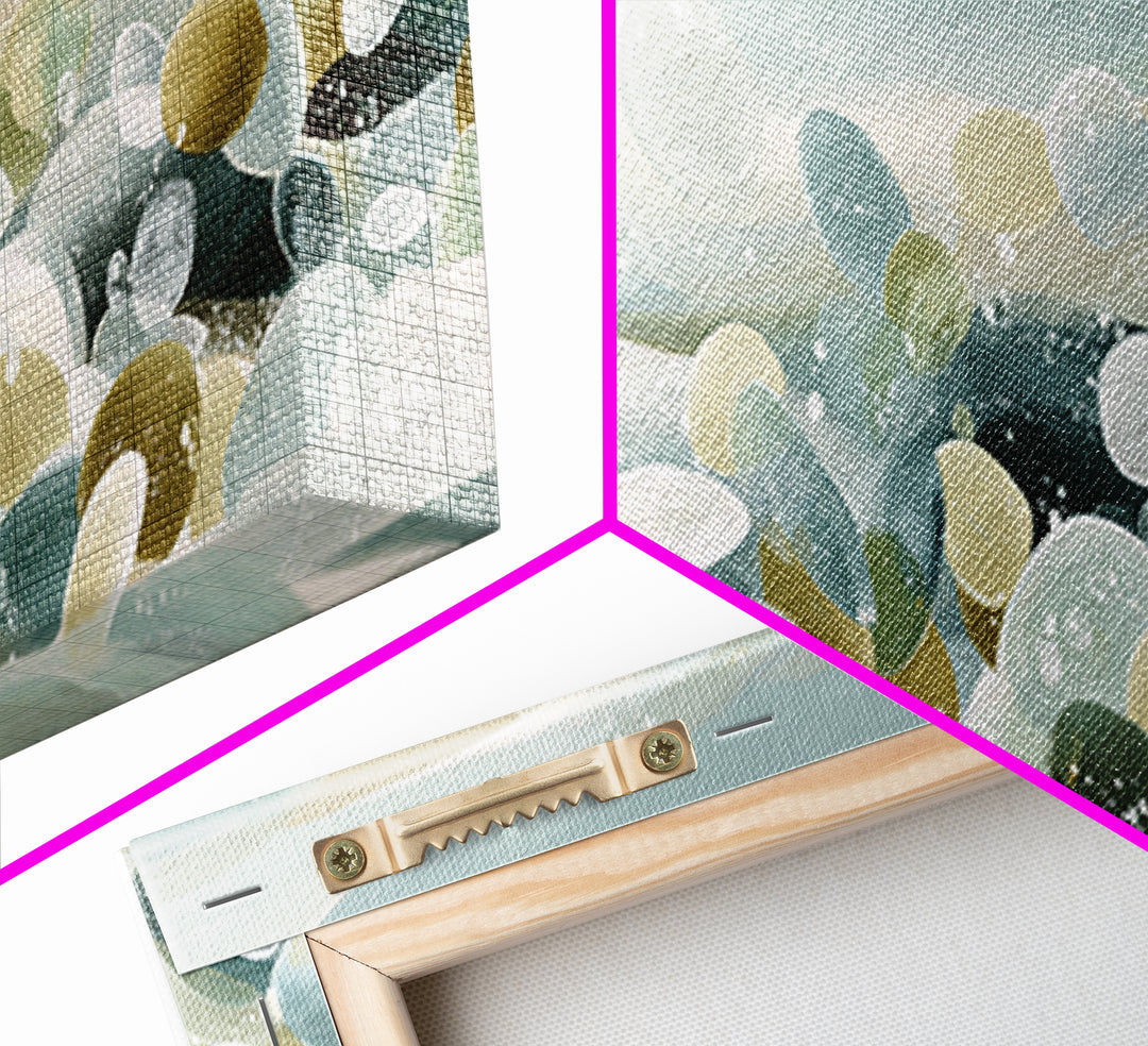 Coastal Shells and Water Study Framed Canvas Print, Medical Office Art, Boho Decor, Office Decor, Fine Art, Calm, MOA-3x1-60