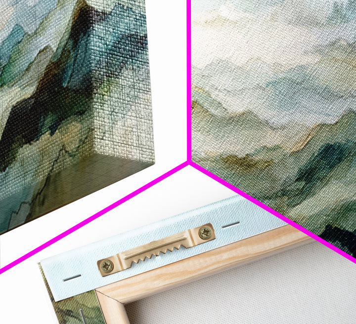 Soft Mountain Landscape Canvas Print, Medical Office Art, Medical Office Decor, Office Decor, Fine Art, Calm, Nurse Wall Art, MOA-3x1-66