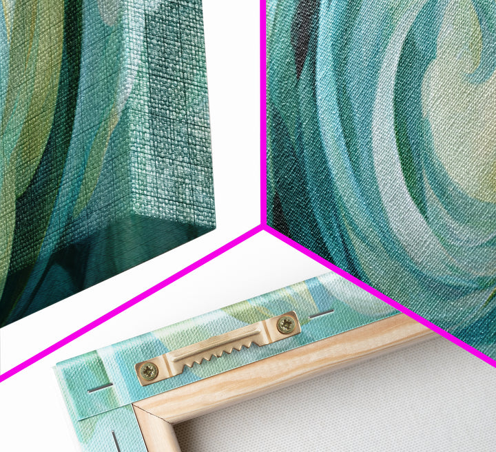 Abstract Healing Spiral Framed Canvas Print, Medical Office Art, Neutral Decor, Office Decor, Abstract Art, Calm, Wall Art, MOA-3x1-7