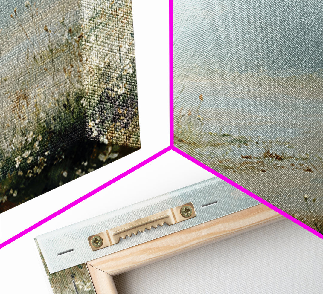 Sunlit Meadow with Wildflowers and Calm Mood Canvas Print, Medical Office Art, Medical Art, Office Decor, Watercolor Art, Calm, MOA-3x2-16
