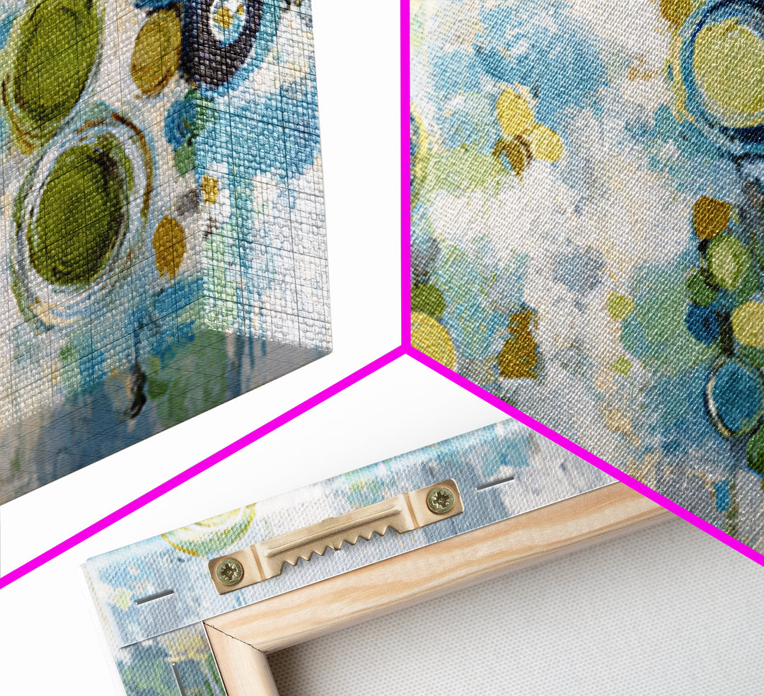 Abstract Cells and Circles as Soothing Pattern Canvas Print, Medical Office Art, Anatomy Poster, Office Decor, Abstract Art, MOA-3x2-33