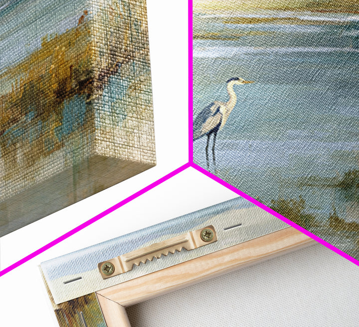 Blue Heron Standing Canvas Print, Medical Office Art, Medical Art, Office Decor, Fine Art, Calm, Biology Art, Nurse Wall Art, MOA-3x2-66