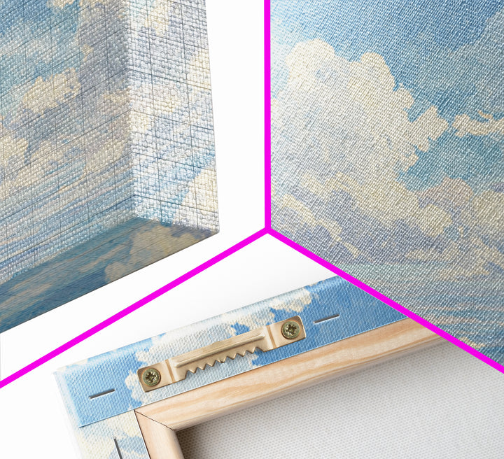 Sky and Cloud Scene Framed Canvas Print, Medical Office Art, Nurse Wall Art, Office Decor, Fine Art, Calm, Room Decor, MOA-3x2-85
