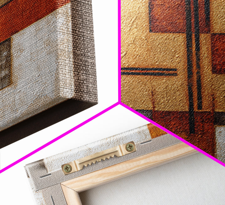 Urban Window Grid Transformed into Abstraction Canvas Print, Modern Art, Mid Century Modern Art, Living Room Decor, Modern, MOD-1x1-84
