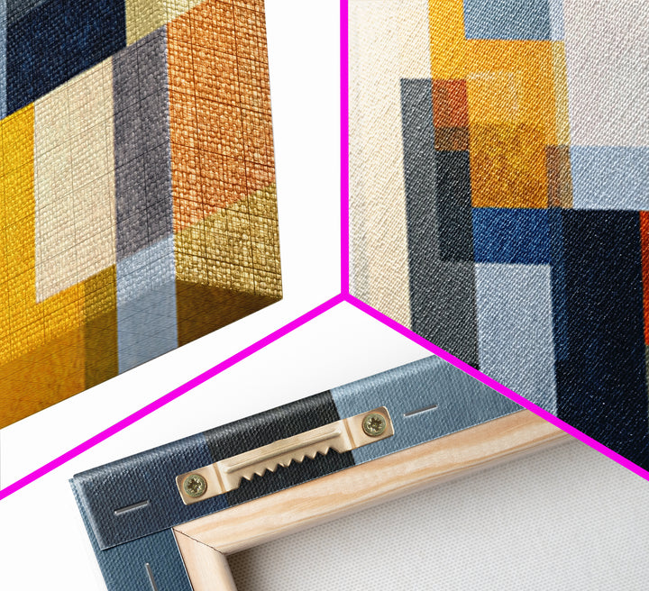 Geometric City Abstraction Canvas Print, Modern Art, Art, Living Room Decor, Abstract Art, Modern, Canvas Art, Digital Print, MOD-2x1-48
