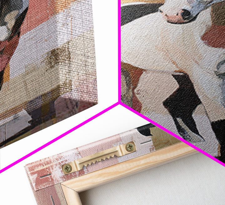 Contemporary Horse Portrait Canvas Print, Modern Art, Digital Art, Living Room Decor, Fine Art, Modern, Abstract Wall Art, MOD-2x3-71