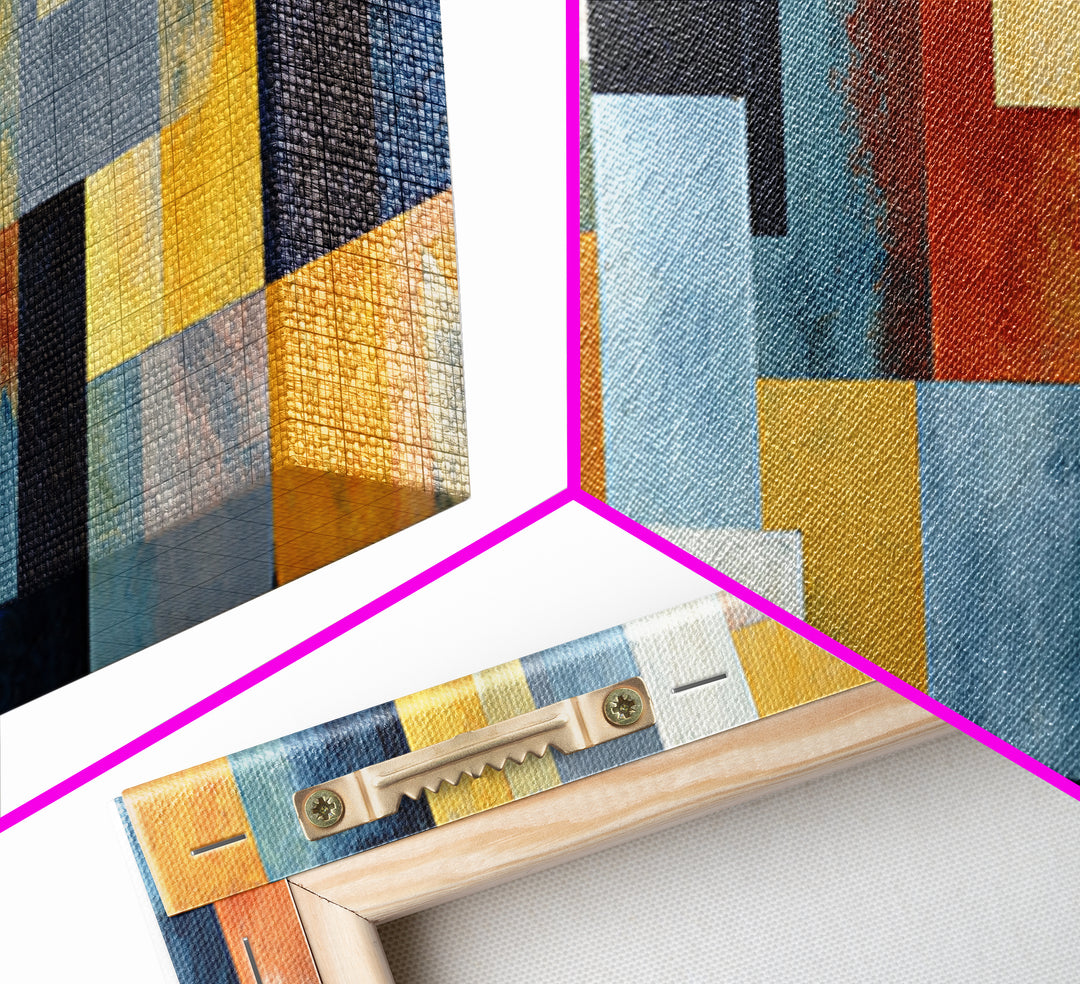 Urban Window Grid Transformed into Abstraction Canvas Print, Modern Art, Canvas Print, Living Room Decor, Abstract Art, Modern, MOD-3x1-4