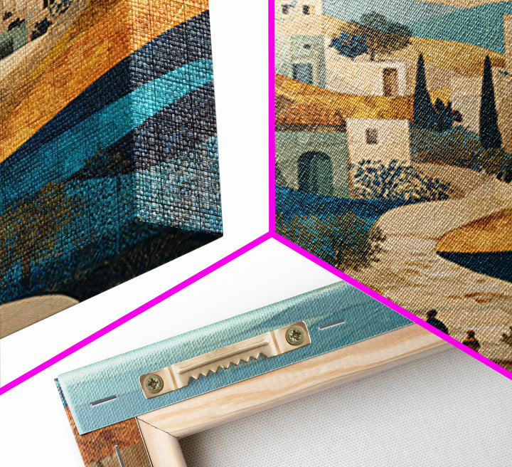 Sahara Dune Waves Framed Canvas Print, Moroccan Art, Living Room Decor, Fine Art, Marrakesh, Travel Poster, Map Wall Art, MOR-1x1-44