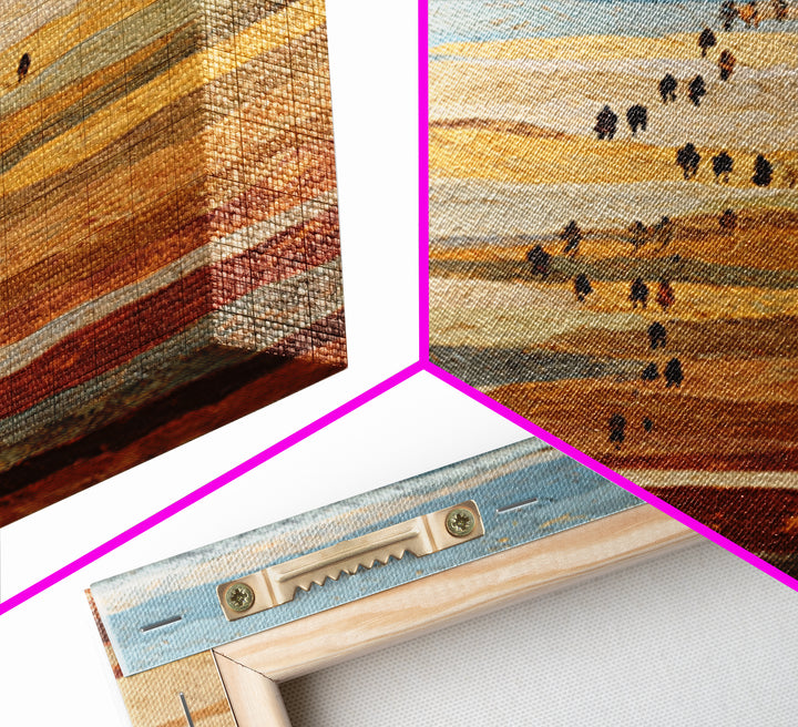 Sahara Dune Waves Framed Canvas Print, Moroccan Art, Gallery Decor, Living Room Decor, Fine Art, Marrakesh, Home Decor, MOR-2x3-28