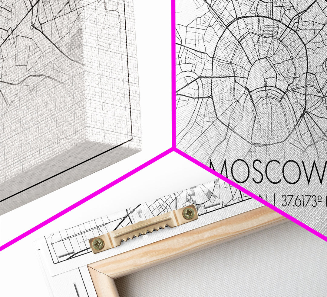 Moscow City Map, Russia Map, Map Art, Minimalist Wall Art, Wall Art, Canvas Art, European Wall Art, Russian Wall Print, Gift For Friend