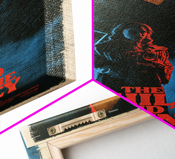The Child Behind The Chimney, English Language Horror Movie Poster, 1980s Vhs Nightmare Cover Inspired Art, Cult Horror Poster, Canvas Print