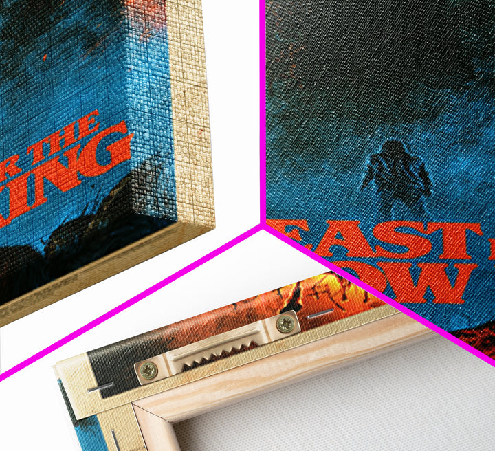 A Feast For The Hollow King, English Language Horror Movie Poster, 1980s Vhs Nightmare Cover Inspired Art, Cult Horror Poster