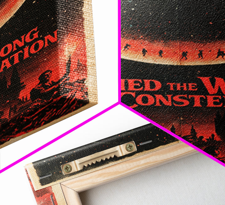 We Buried The Wrong Constellation, English Language Horror Movie Poster, 1960s Horror Art, Classic Monster Poster, Framed Canvas Print