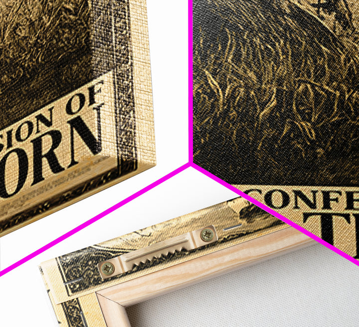 The Last Confession Of Father Thorn, English Language Horror Movie Poster, Decadent Line Art, Gothic Cinema Wall Art