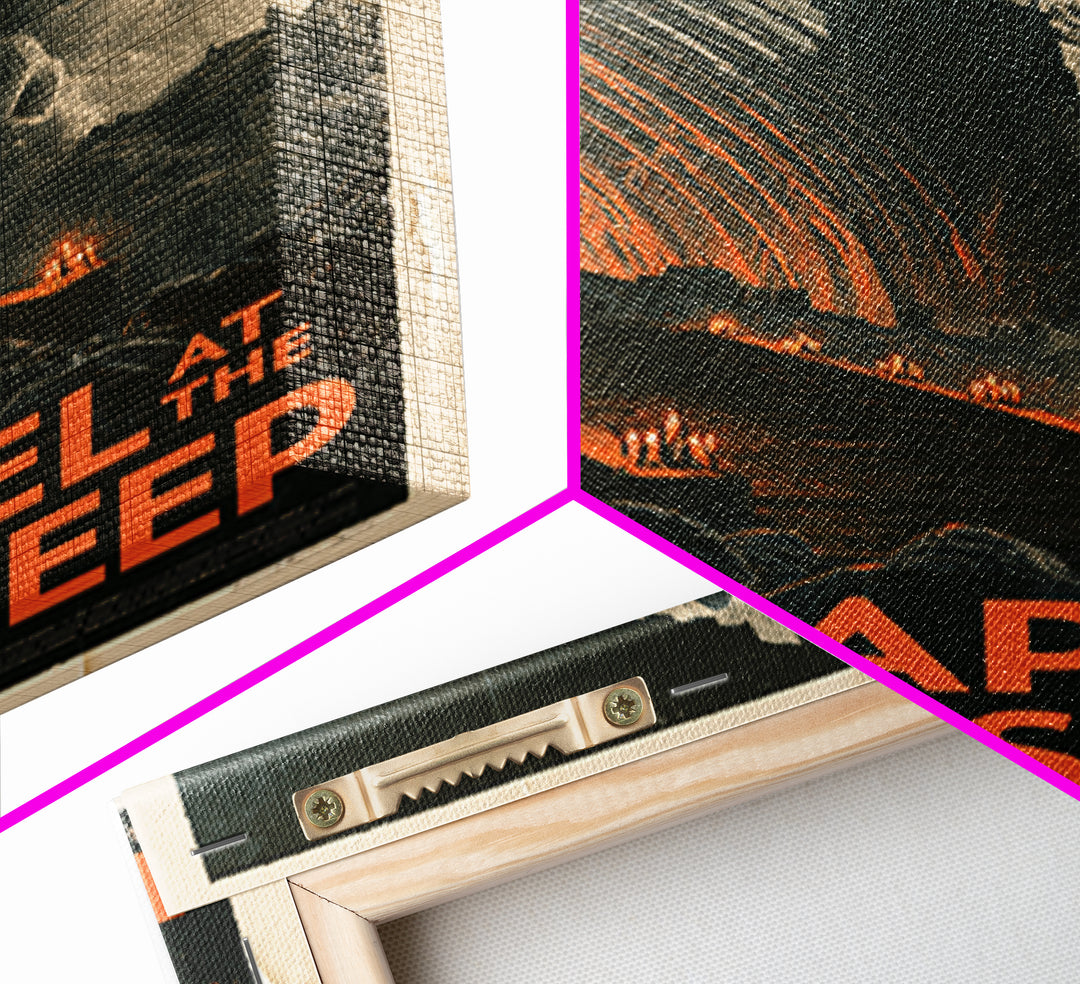 The Chapel At The Edge Of Sleep, English Language Horror Movie Poster, 1930s Horror Art, Retro Horror Movie Art, Canvas Print