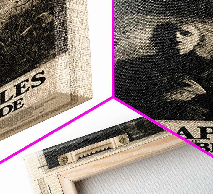 Black Apples For The Winter Bride, English Language Horror Movie Poster, Gothic Engraving Art, Retro Horror Movie Art