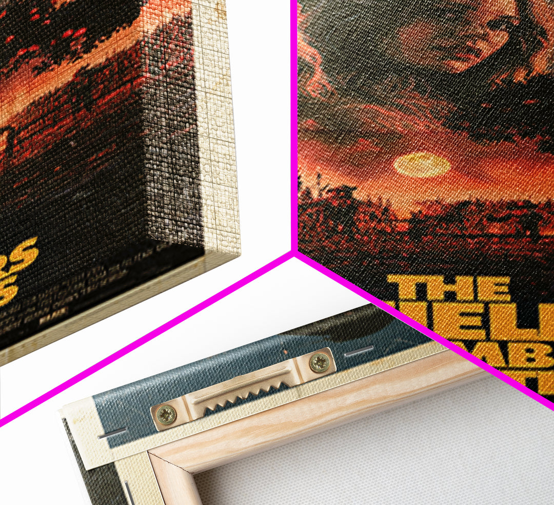 The Field That Remembers Footsteps, English Language Horror Movie Poster, 1970s Horror Art, Retro Horror Movie Art, Canvas Print