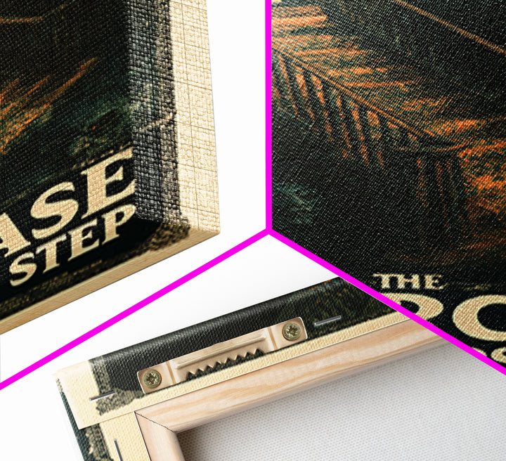 The Staircase With No First Step, English Language Horror Movie Poster, Dark Romantic Horror Art, Cult Horror Poster, Framed Canvas Print