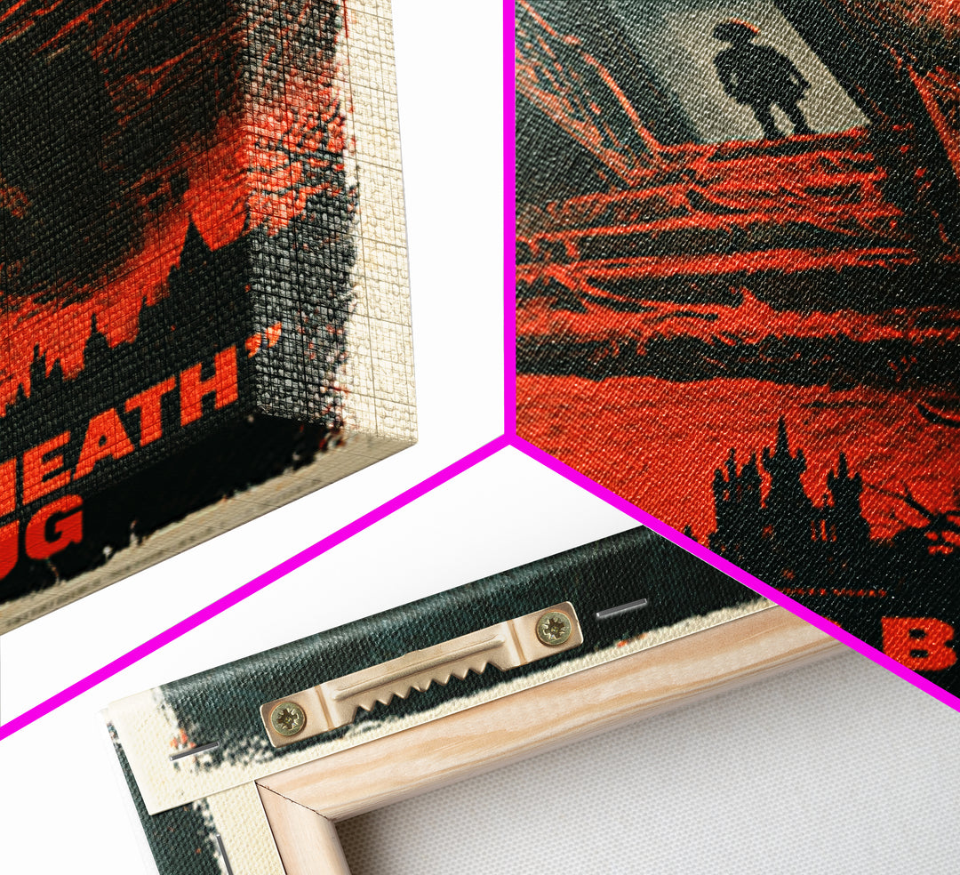 The Stairs Beneath The Nursery Rug, English Language Horror Movie Poster, 1960s Horror Art, Gothic Cinema Wall Art, Canvas Print