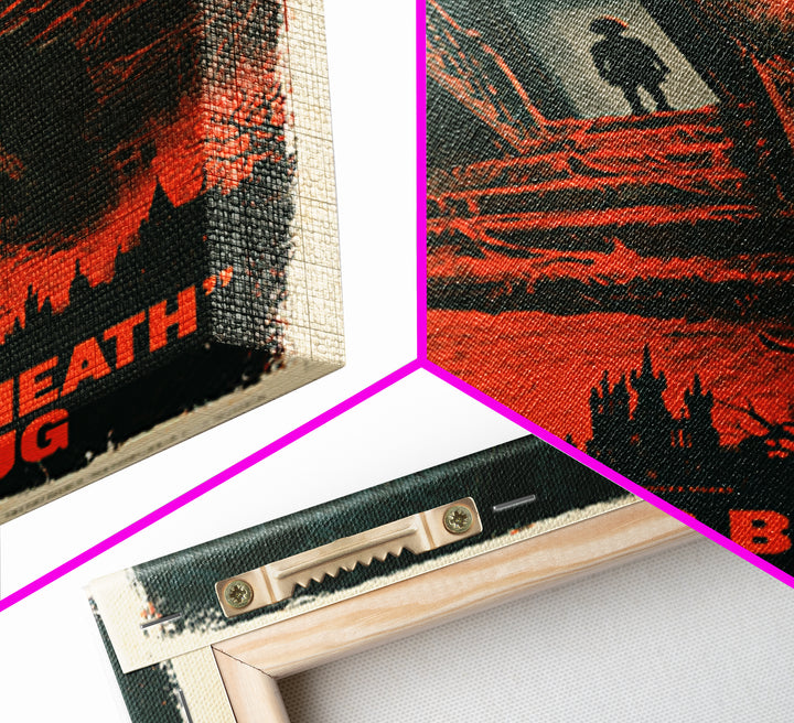 The Stairs Beneath The Nursery Rug, English Language Horror Movie Poster, 1960s Horror Art, Gothic Cinema Wall Art, Canvas Print