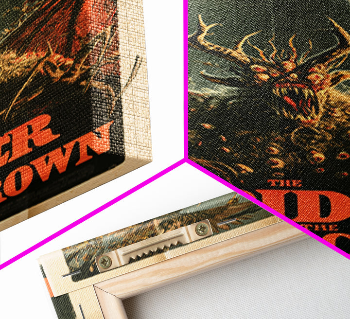 The Spider In The Bishop'S Crown, English Language Horror Movie Poster, Giallo Horror Art, Retro Horror Movie Art, Framed Canvas Print